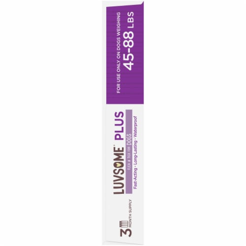 Luvsome® Plus Flea & Tick for 45-88 lbs Dogs Perspective: right