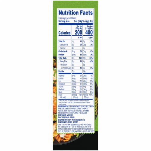 Kroger® Vegetable Rotini Pasta, 12 oz - King Soopers
