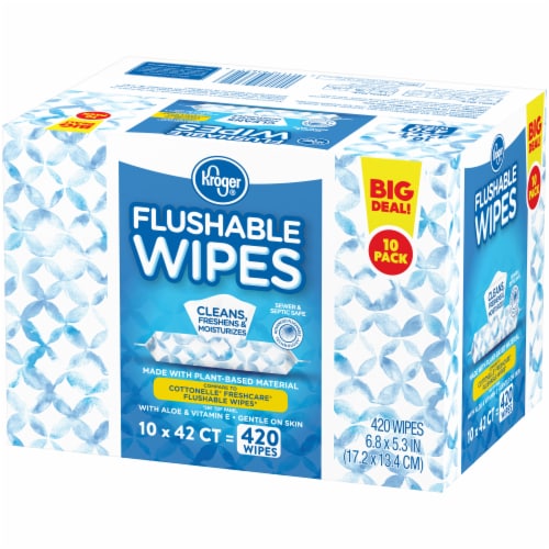 Kroger® Flushable Wipes BIG DEAL! Perspective: right