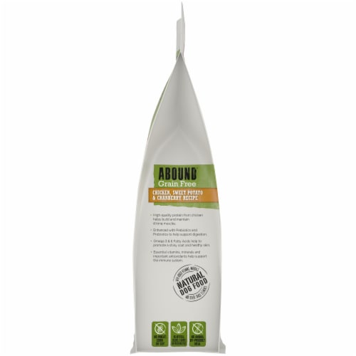 ABOUND® Grain Free All Life Stages Dry Dog Food Chicken Sweet Potato & Cranberry Perspective: right