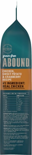Abound® Grain Free Chicken Sweet Potato & Cranberry Recipe Adult Dry Dog Food Perspective: right