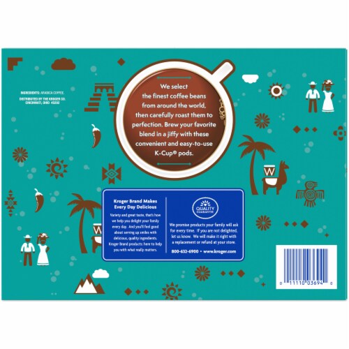 Kroger® 100% Colombian Medium-Dark Roast Coffee Pods Perspective: right