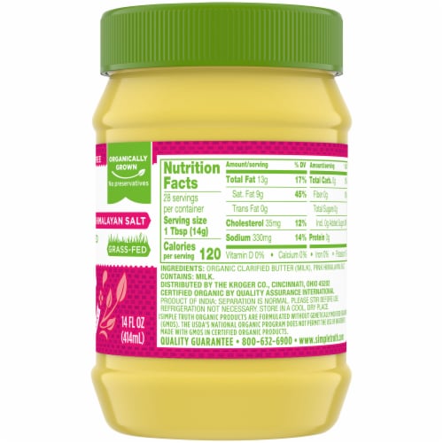 Simple Truth Organic™ Ghee with Pink Himalayan Salt Perspective: right