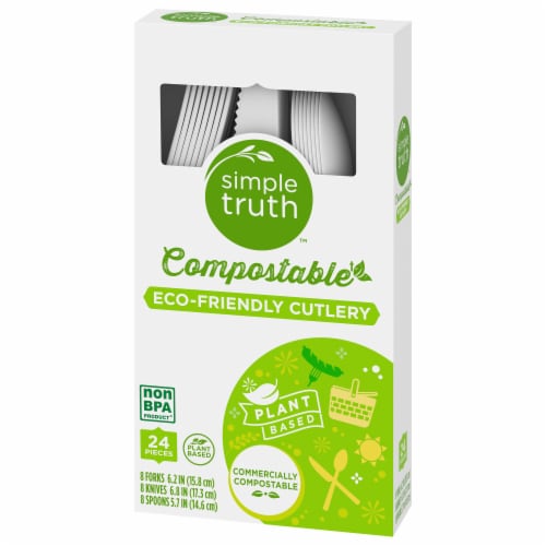 Simple Truth® Compostable Eco-Friendly Cutlery Perspective: right