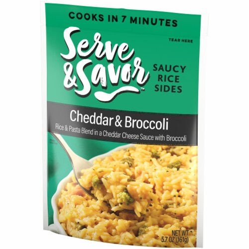 Serve & Savor Cheddar & Broccoli Rice Saucy Rice Sides Perspective: right