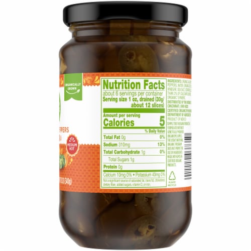 Simple Truth Organic™ Sliced Jalapeno Peppers Jar Perspective: right