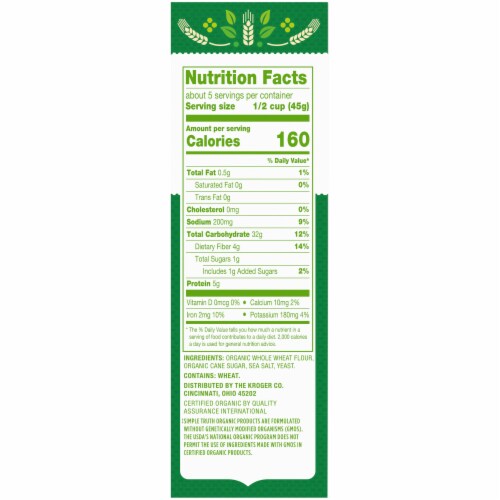 Simple Truth Organic Whole Wheat Bread Crumbs 8 Oz King Soopers