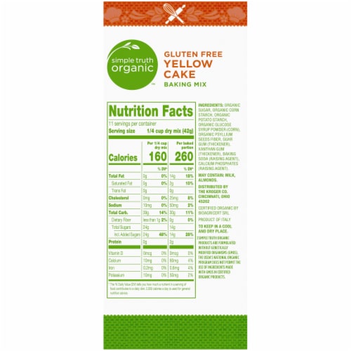 Simple Truth Organic™ Gluten Free Yellow Cake Baking Mix Perspective: right