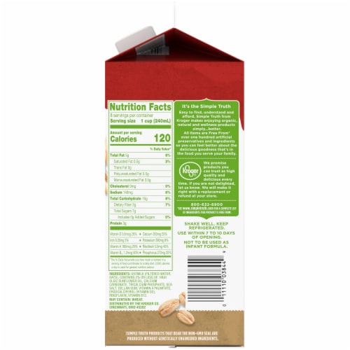 Simple Truth Original Oatmilk Non-Dairy Oat Beverage Perspective: right