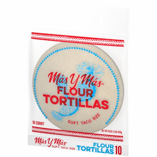 Mas y Mas Taco Size Flour Tortillas Perspective: right