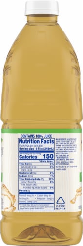 Kroger® 100% White Grape Juice From Concentrate No Sugar Added Bottle Perspective: right