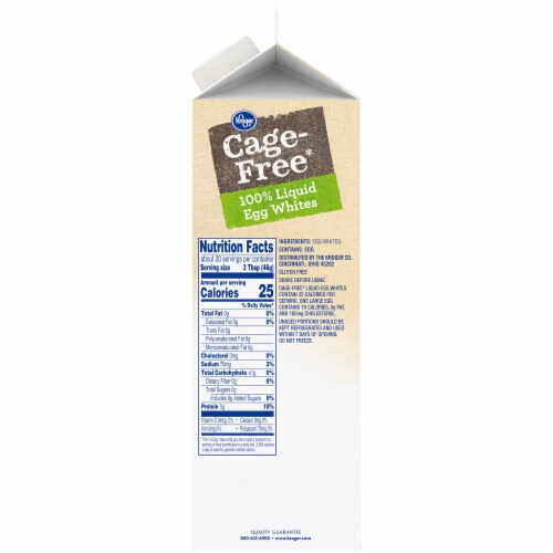 Kroger® Cage-Free Liquid Egg Whites Perspective: right