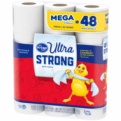 Kroger® Ultra Strong Toilet Paper Mega Roll Perspective: right
