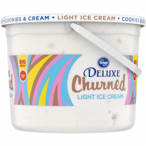 Kroger® Deluxe Churned Cookies & Cream Light Ice Cream Perspective: right