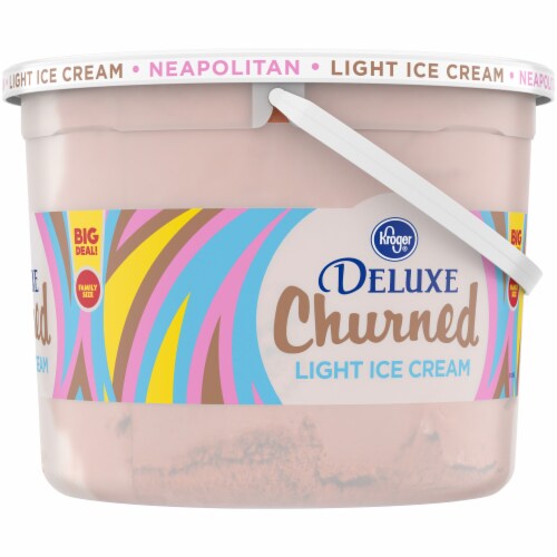 Kroger® Deluxe Churned Neapolitan Light Ice Cream Perspective: right