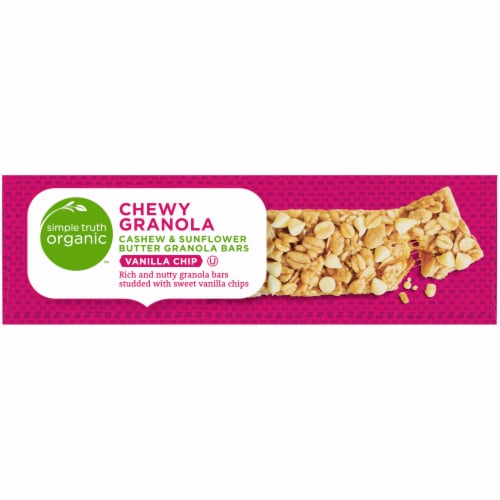 Simple Truth Organic™ Vanilla Chip Cashew & Sunflower Butter Energy Bars Perspective: right