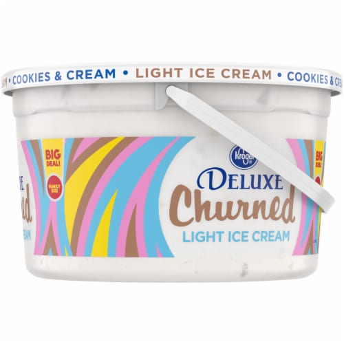 Kroger® Deluxe Churned Cookies & Cream Light Ice Cream Perspective: right
