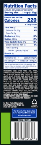 Kroger® Chinese Inspirations Vegetable Fried Rice Frozen Meal Perspective: right