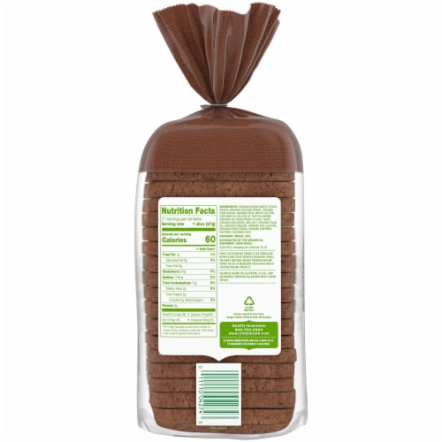 Simple Truth Organic® 100% Whole Wheat Thin Sliced Bread Perspective: right
