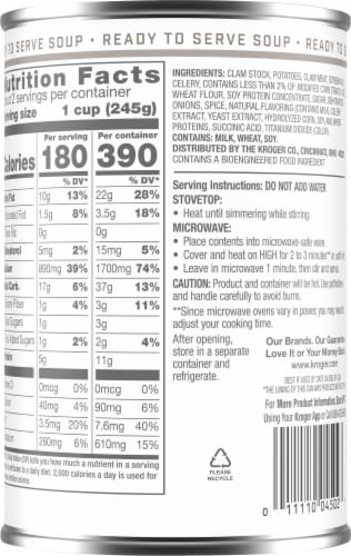 Kroger® New England Style Clam Chowder Perspective: right