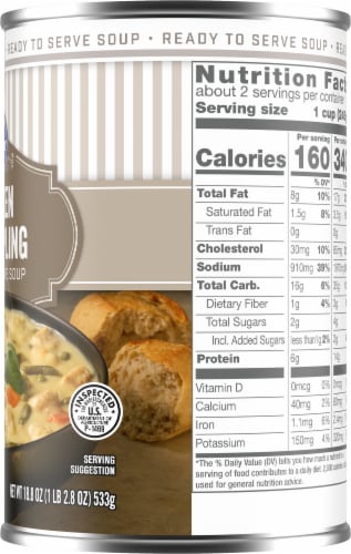 Kroger® Chicken & Dumpling Soup Perspective: right