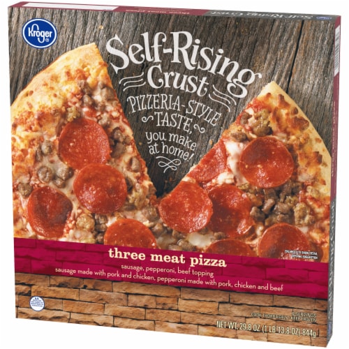Kroger® Three Meat Self Rising Crust Frozen Pizza Perspective: right