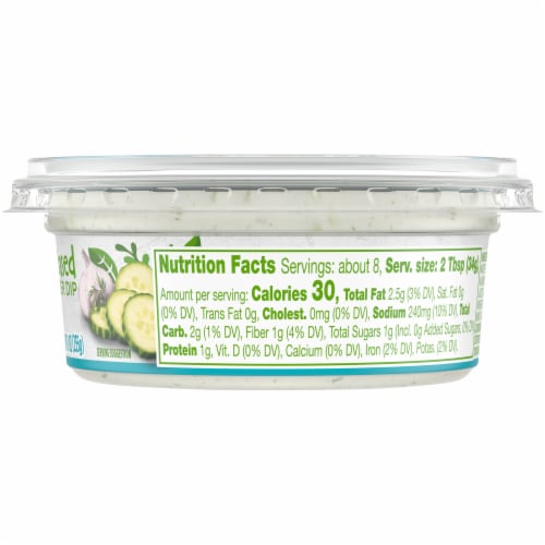 Simple Truth Plant Based Tzatziki Cauliflower Dip Perspective: right