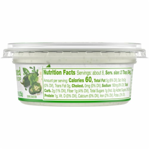 Simple Truth Plant Based Cilantro with Jalapeno Cauliflower Dip Perspective: right
