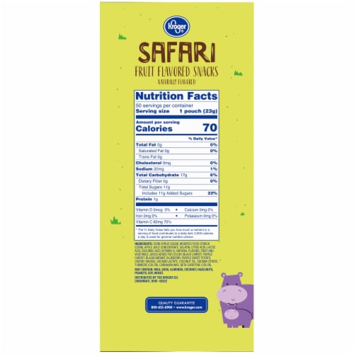 Kroger® Safari Fruit Flavored Snacks Perspective: right