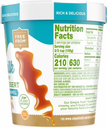 Simple Truth™ Sea Salt Caramel Oatmilk Dairy Free Frozen Dessert Perspective: right