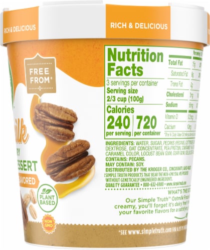 Simple Truth™ Maple Pecan Oatmilk Non-Dairy Frozen Dessert Perspective: right