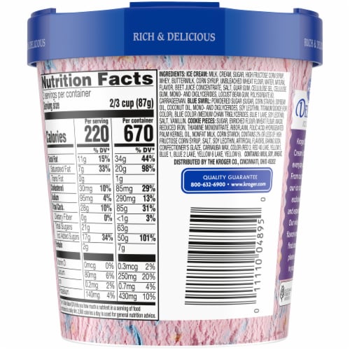 Kroger® Deluxe Unicorn Swirl Ice Cream Pint Perspective: right