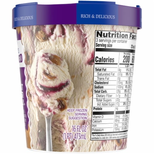 Kroger® Deluxe Peanut Butter & Jelly Ice Cream Perspective: right