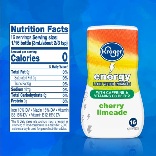 Kroger® Energy Cherry Limeade Liquid Water Enhancer Perspective: right