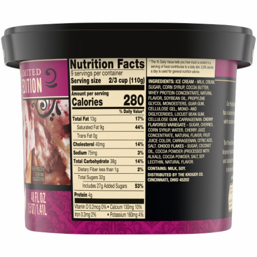 Private Selection® White Chocolate Cherry Rum Ice Cream Perspective: right