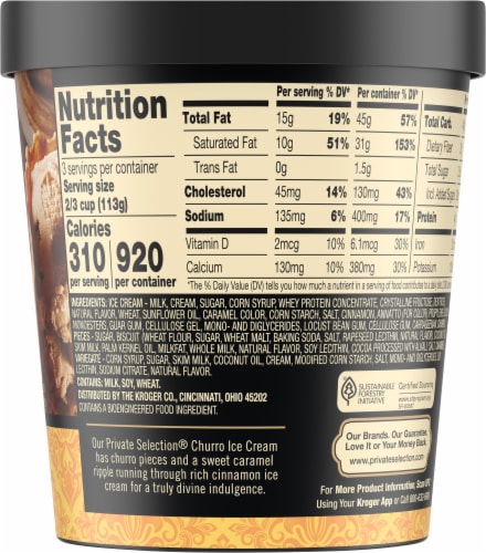 Private Selection® Churro Ice Cream Perspective: right