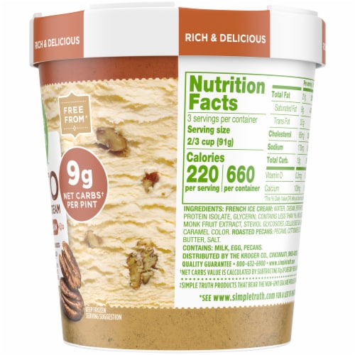 Simple Truth™ Butter Pecan Keto French Ice Cream Perspective: right