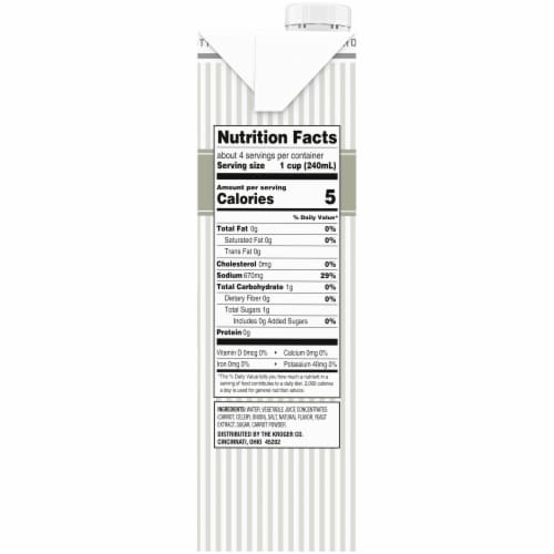 Kroger® Fat Free Vegetable Broth Perspective: right