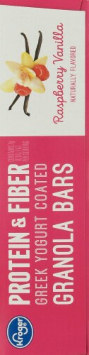 Kroger® Protein & Fiber Raspberry Vanilla Greek Yogurt Coated Granola Bars Perspective: right