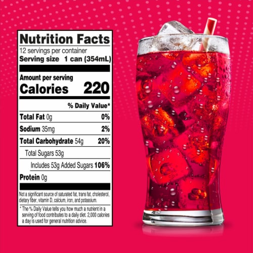 Big K® Strawberry Caffeine Free Soda Cans Perspective: right