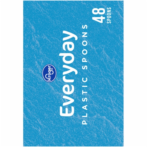 Kroger® Everyday Plastic Spoons - White Perspective: right