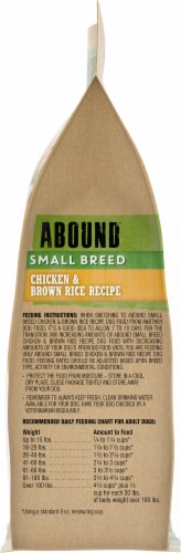 ABOUND® Adult Small Breed Dry Dog Food Chicken & Brown Rice Perspective: right
