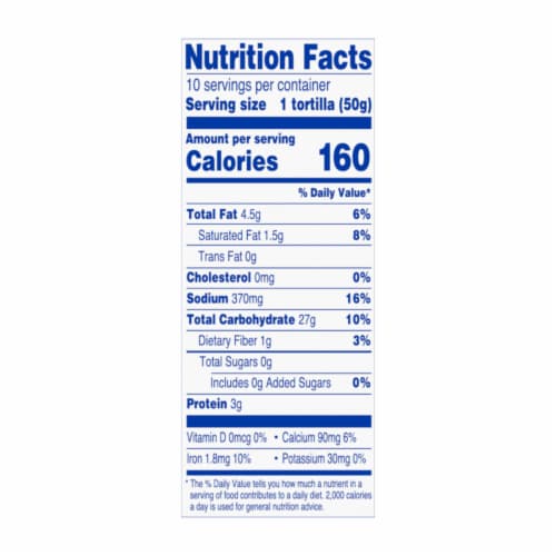 Kroger® Soft Taco Size Flour Tortillas Perspective: right