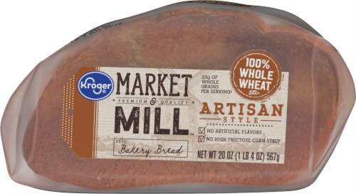 Kroger® Market & Mill™ Artisan Style 100% Whole Wheat Bakery Bread Perspective: right