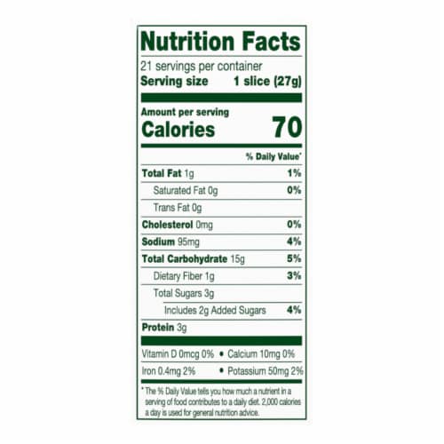Simple Truth Organic® Oats & Honey Bread Thin Sliced Perspective: right