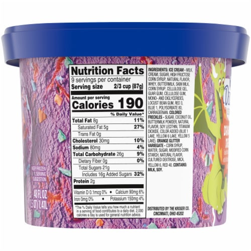 Kroger® Deluxe Dragon's Dream Ice Cream Tub Perspective: right