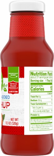 Simple Truth Organic® Gluten Free No Sugar Added Ketchup Perspective: right