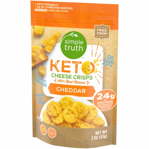 Simple Truth® Keto Cheddar Cheese Crisps Perspective: right