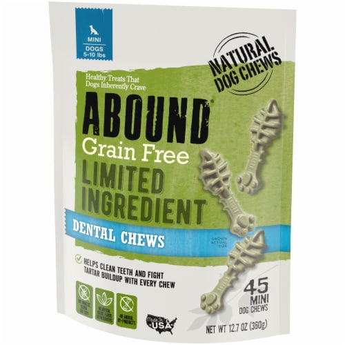 Abound® Grain Free Mini Dental Chews Dog Treats Perspective: right