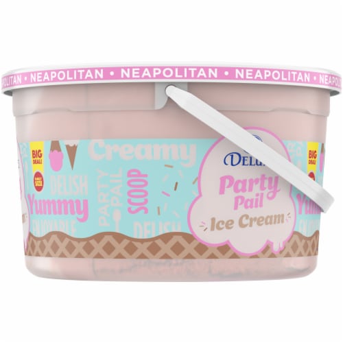 Kroger® Deluxe Party Neapolitan Ice Cream BIG Deal! Perspective: right